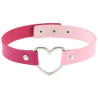 Generique Ras de cou Heart Duo Rose-Fuchsia